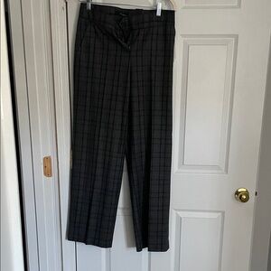 Amanda & Chelsea Dark Gray Checkered Dress Pants